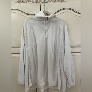 Columbia White Microfleece Quarter Zip